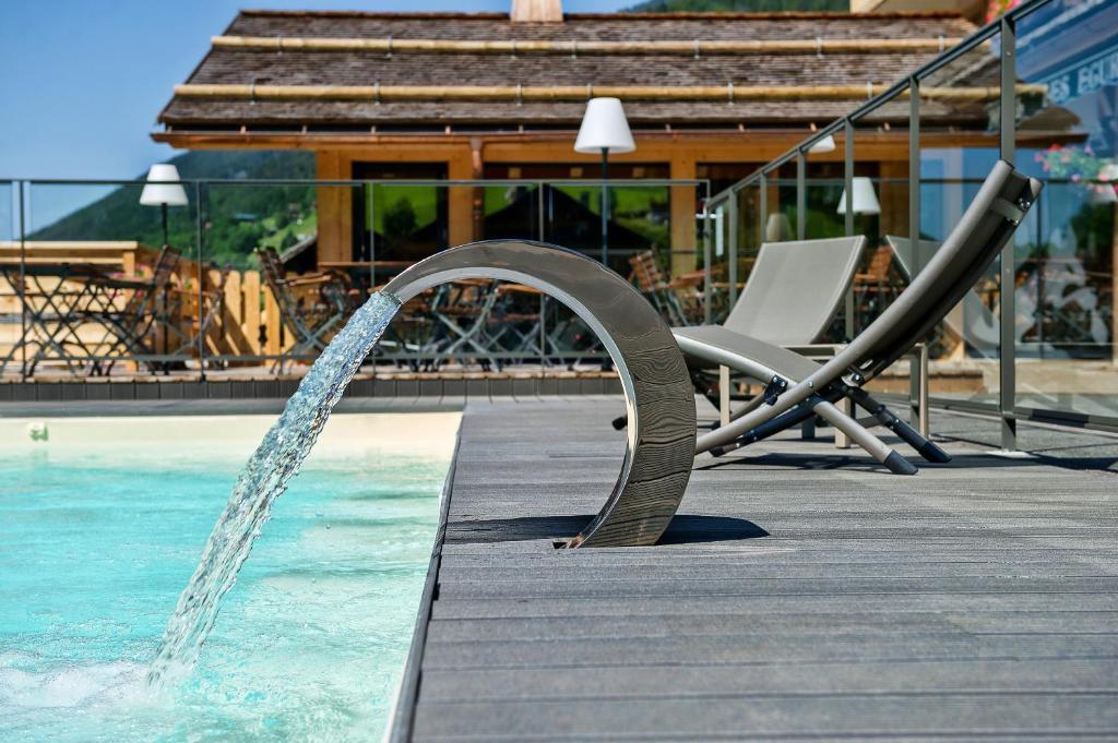 Hotel-Chalet Les Ecureuils Restaurant, Piscine, Garage Le Grand-Bornand Luaran gambar
